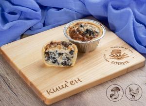 Киш'ен с курицей и грибами